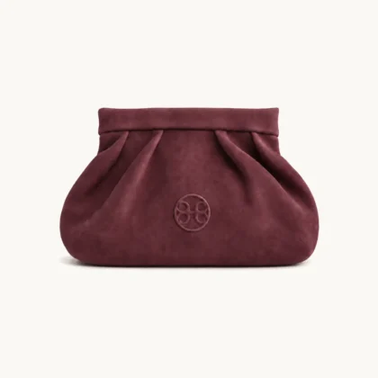 Bonendis Kiss Small in Burgundy Suede δερμάτινο γυναικείο τσαντάκι σε μπορντό χρώμα