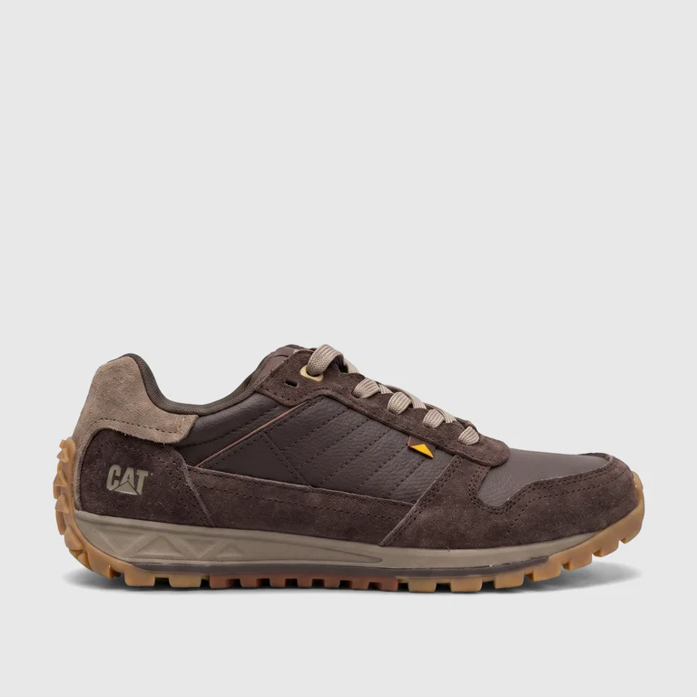 Caterpillar Men's Trigen Δερμάτινα ανδρικά sneakers σε καφέ χρώμα