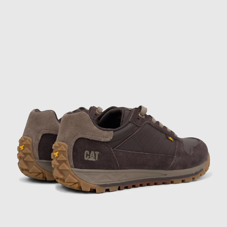 Caterpillar Men's Trigen Δερμάτινα ανδρικά sneakers σε καφέ χρώμα - Image 3