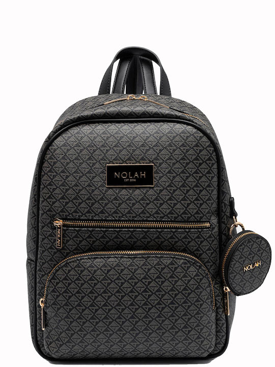 Nolah Jackblue Black γυναικεία τσάντα πλάτης σε μαύρο χρώμα